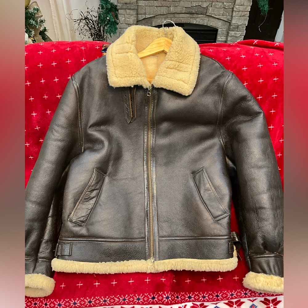 Vintage 1980s Authentic RDS Shearling Coat Made In USA